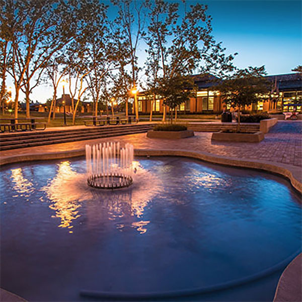 Fountain at night
