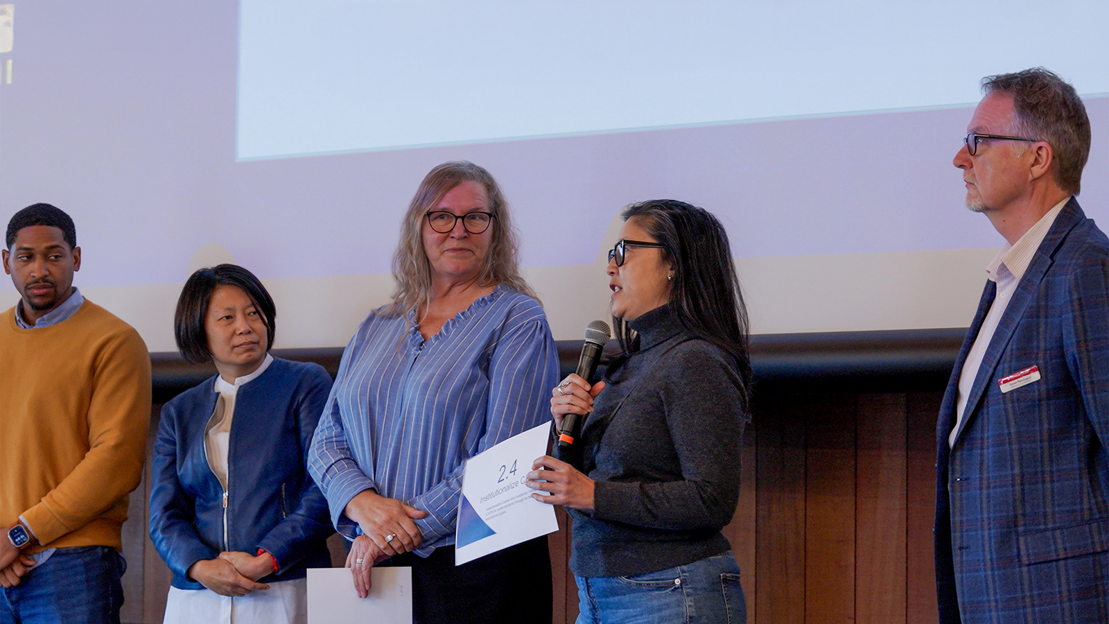 Faculty and Staff presenting at the Blueprint of Success 2030