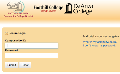 MyPortal login