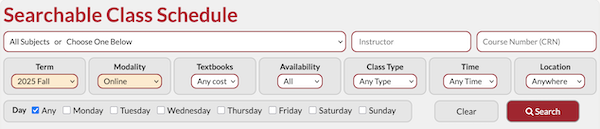 searchable-class-schedule